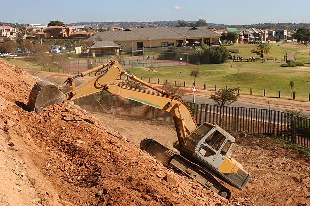 Heavy construction earth moving equipment